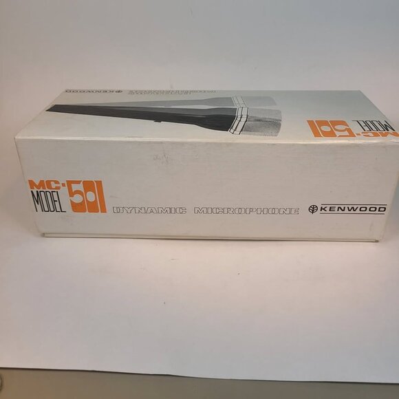 Vintage Kenwood MC-501 Dynamic Microphone With Box & Stand - Picture 3 of 6